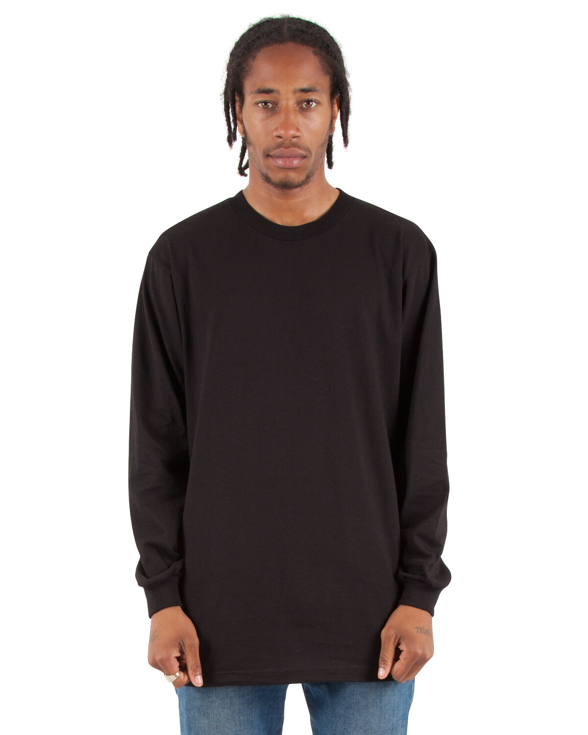 Shaka Wear Active Long Sleeve Plain Casual Crew Neck T-Shirt SM-3X gallery