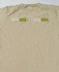 Nike Graphic T Shirt Men’s Size Small Yellow Stretch Oversized Graphic Print