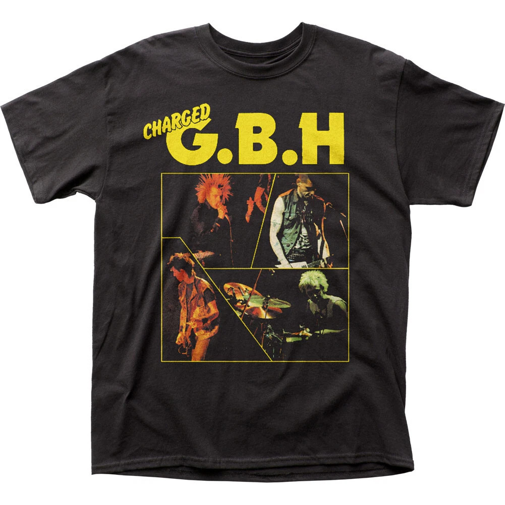Charged GBH Band Black Cotton T Shirt All sizes S-5XL