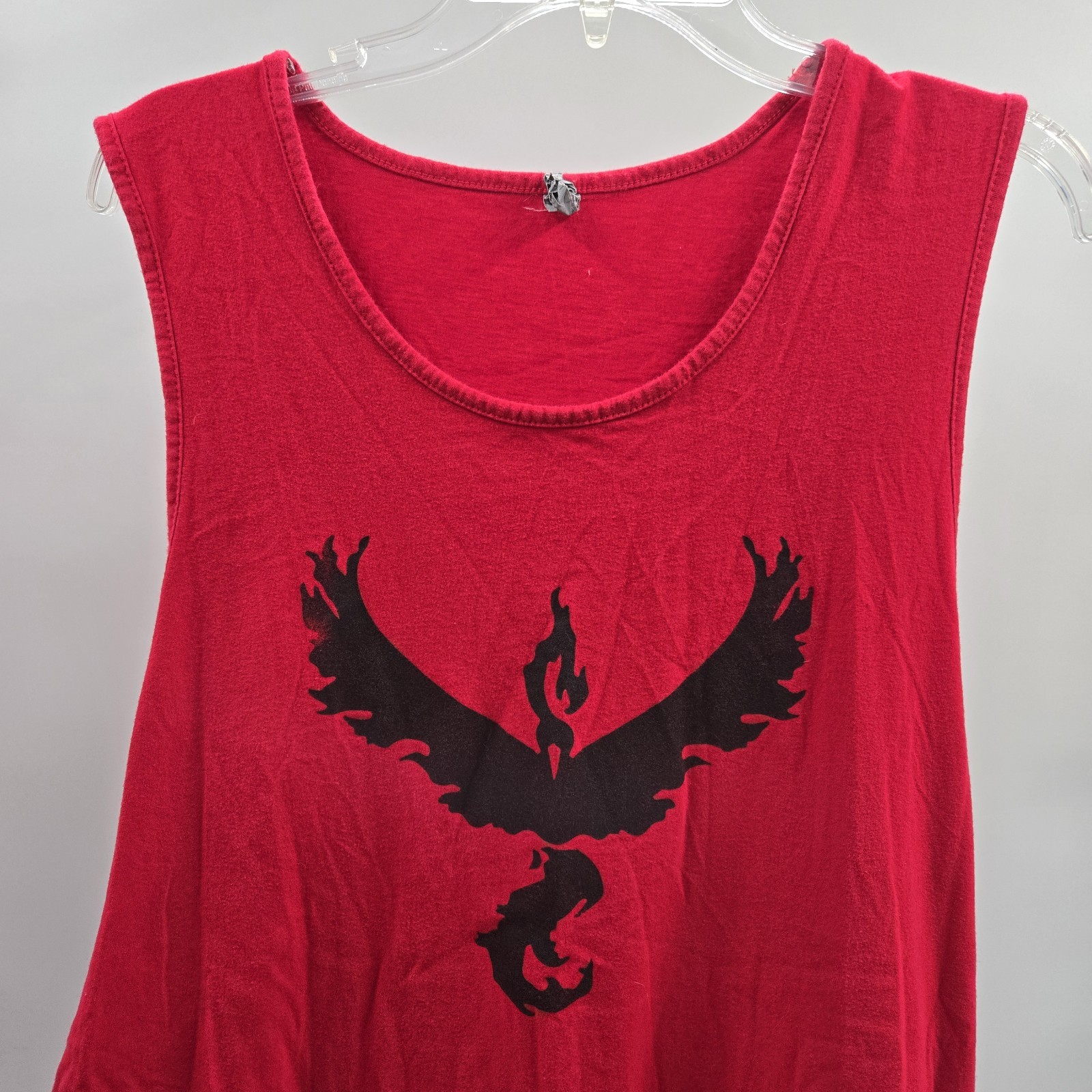 Next Level Pokemon Go Team Valor Mystic Instinct Tank Top XL Red W/ Black Print gallery