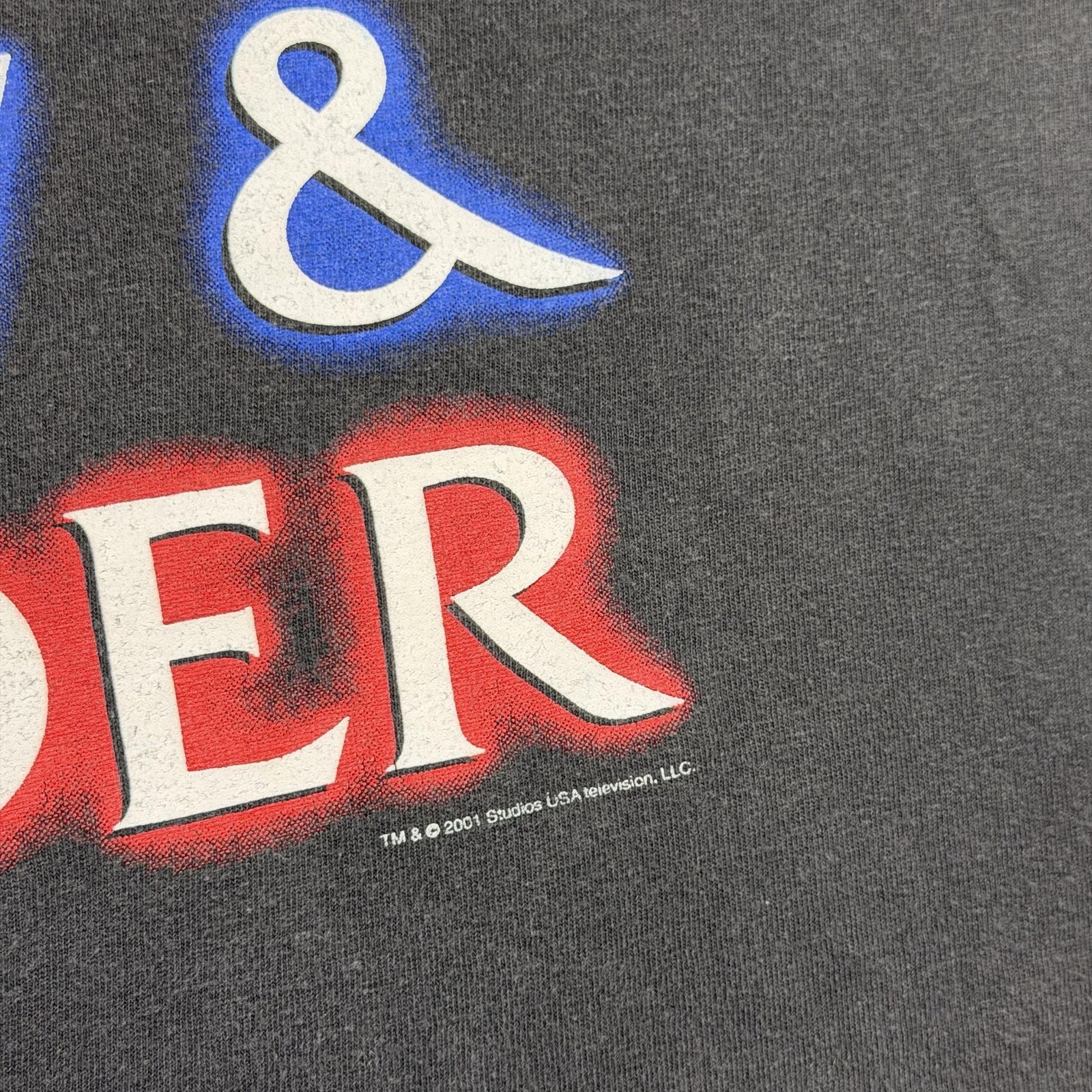 Vintage Law & Order Shirt Mens Large Black NBC Experience TV Graphic Tee gallery