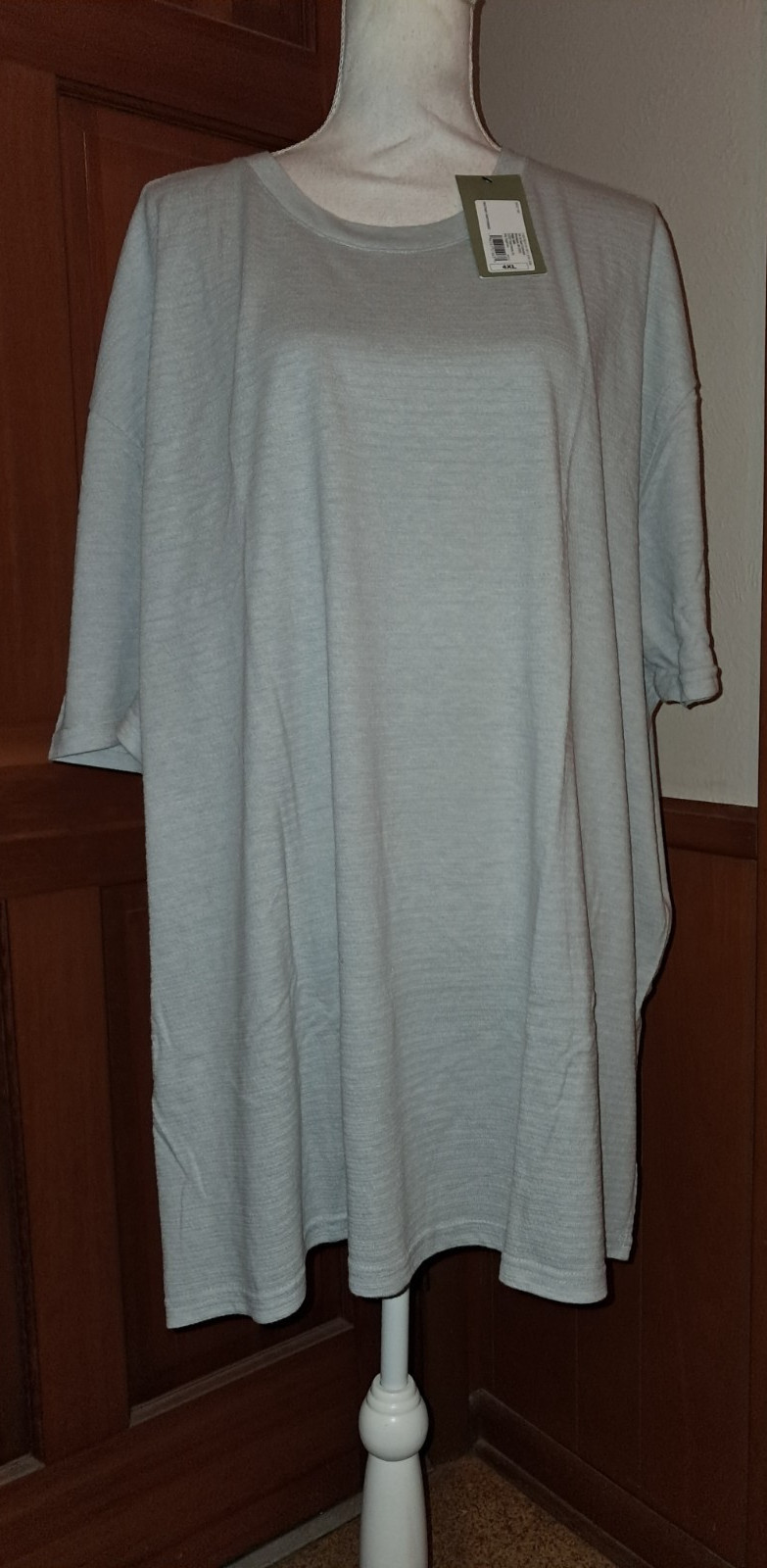 Goodiellow & Co Size 4XL Gray Short Sleeve Shirt Soft & Comfy Stretchy Auct9