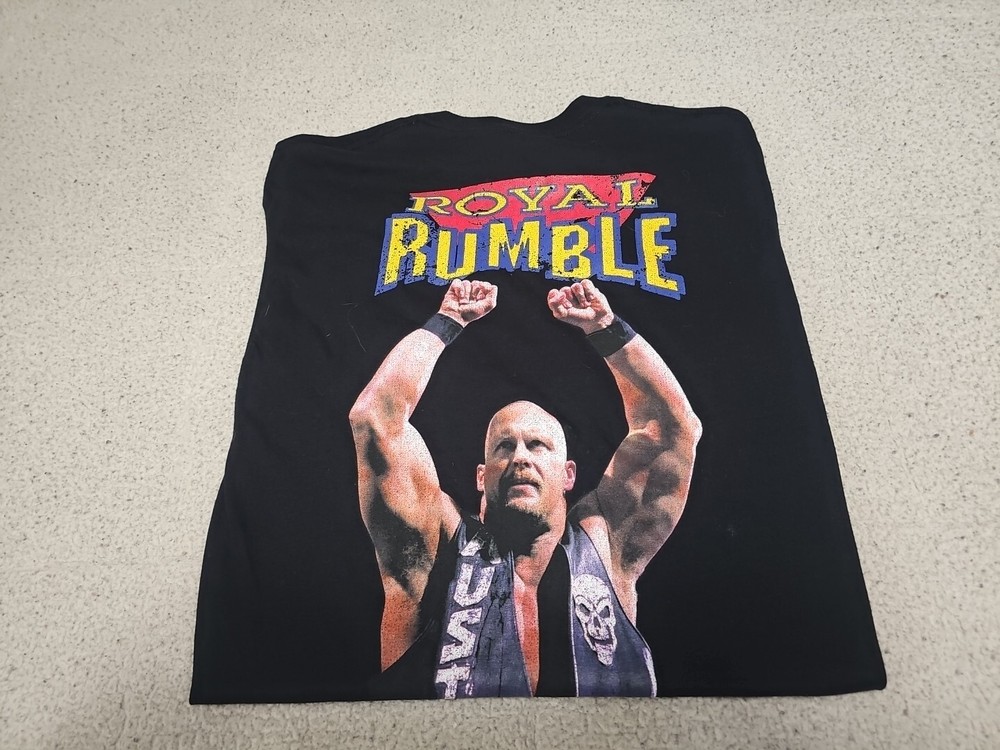 STONE COLD STEVE AUSTIN Retro WWE Legends Royal Rumble WINNER ’97 Tshirt Medium