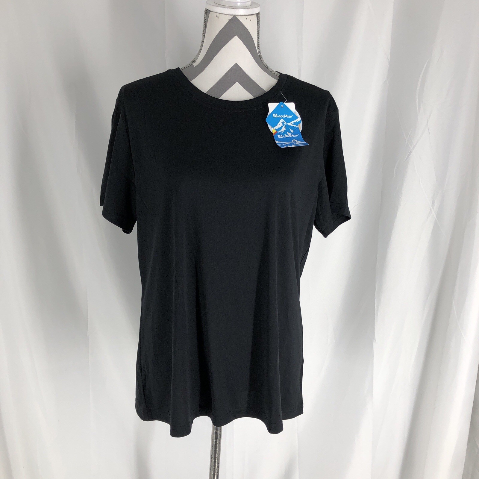 MAGCOMSEN Men’s Short Sleeve UPF 50+ T-Shirt Black Size XL gallery
