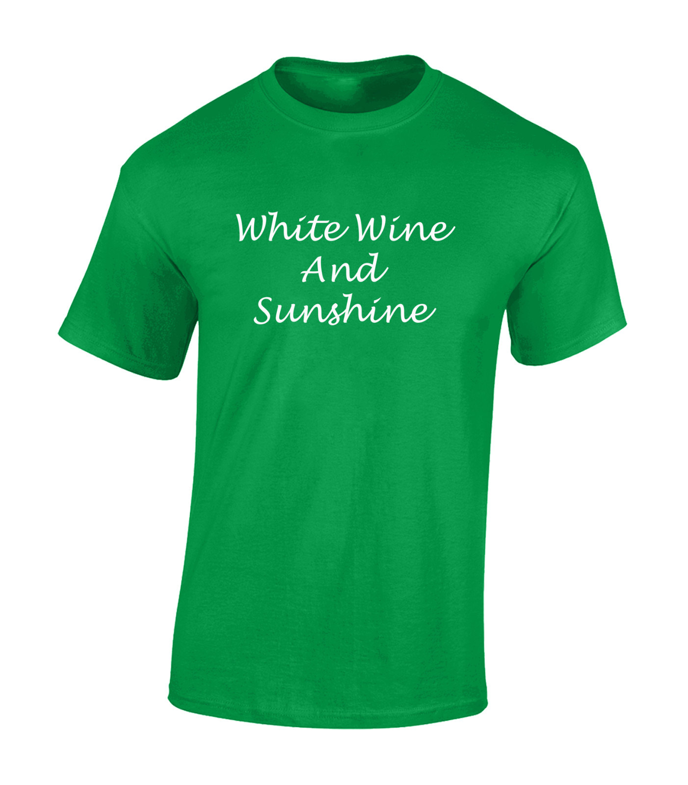 WHITE WINE & SUNSHINE MENS T SHIRT COOL HOLIDAY CLOTHING SUMMER CASUAL TOP gallery