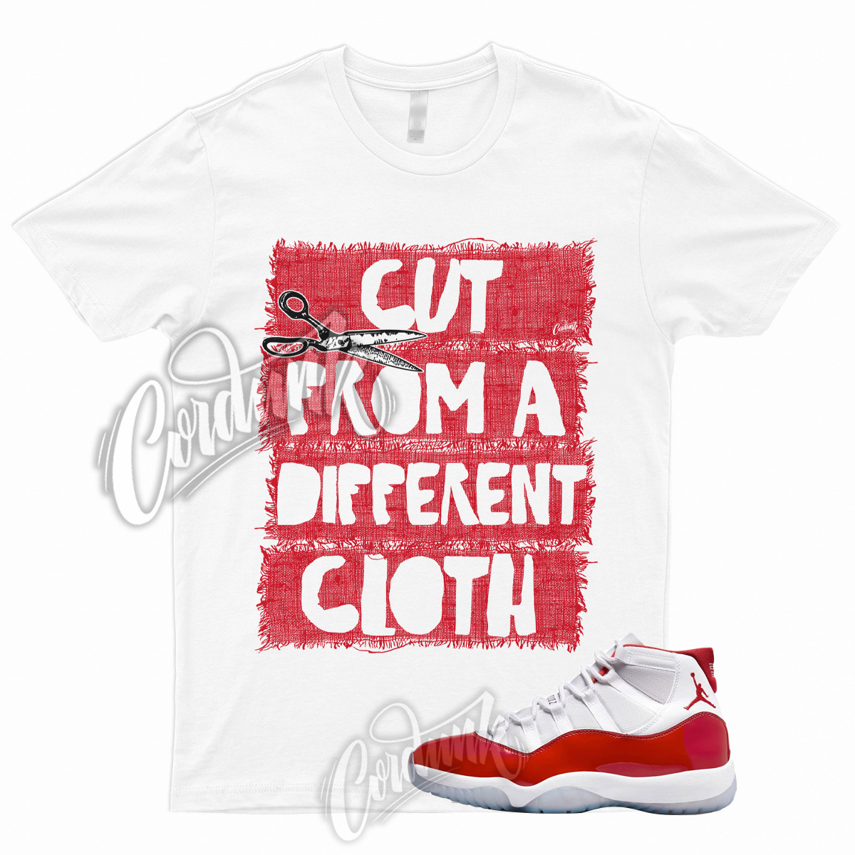 CUT Shirt for 11 Cherry Red Heritage Varsity Gym University Bred Win Like 96 1 gallery
