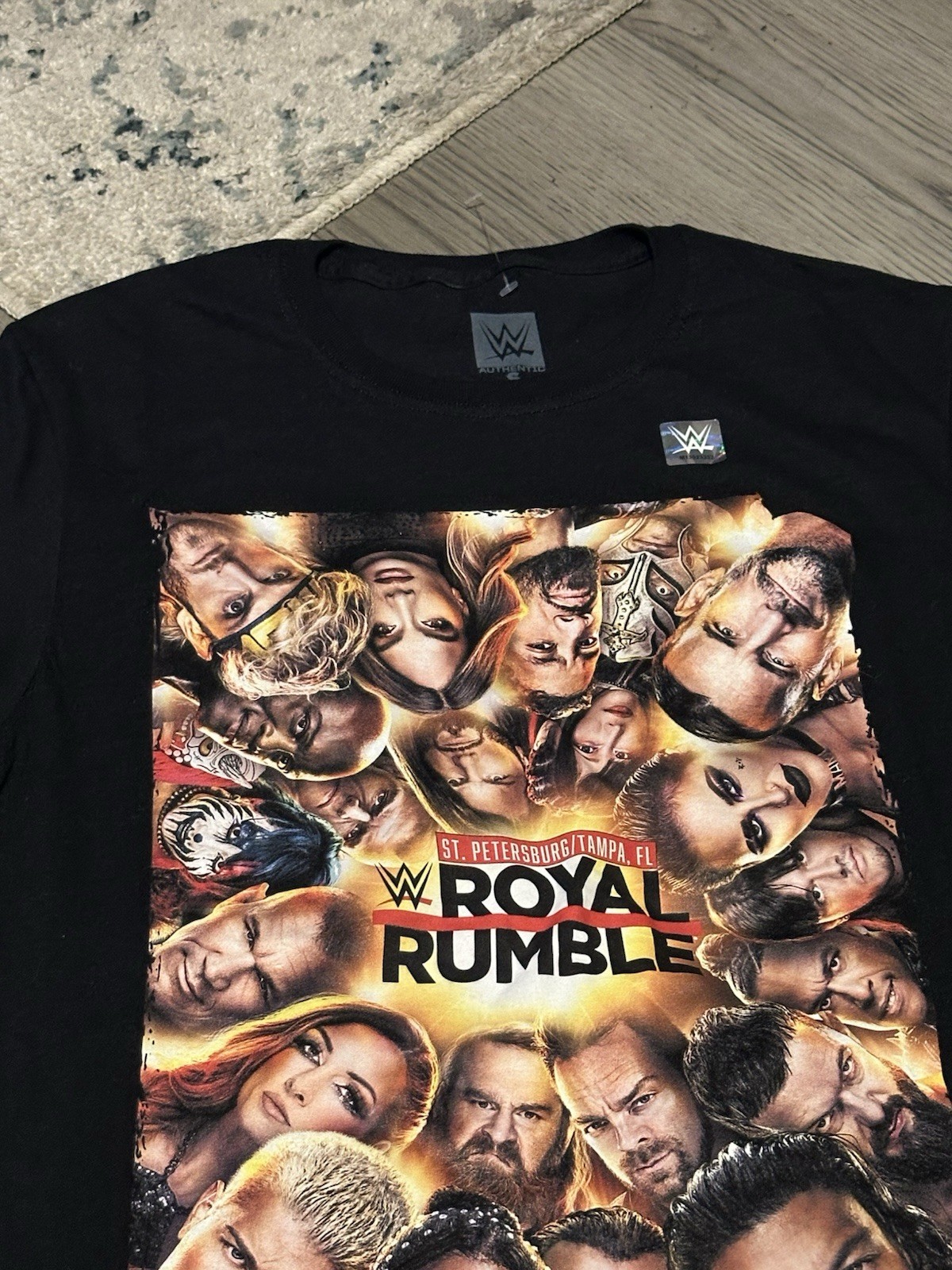 WWE Men's T-Shirt Size Small S Royal Rumble 2024 St. Petersburg Tampa Florida gallery