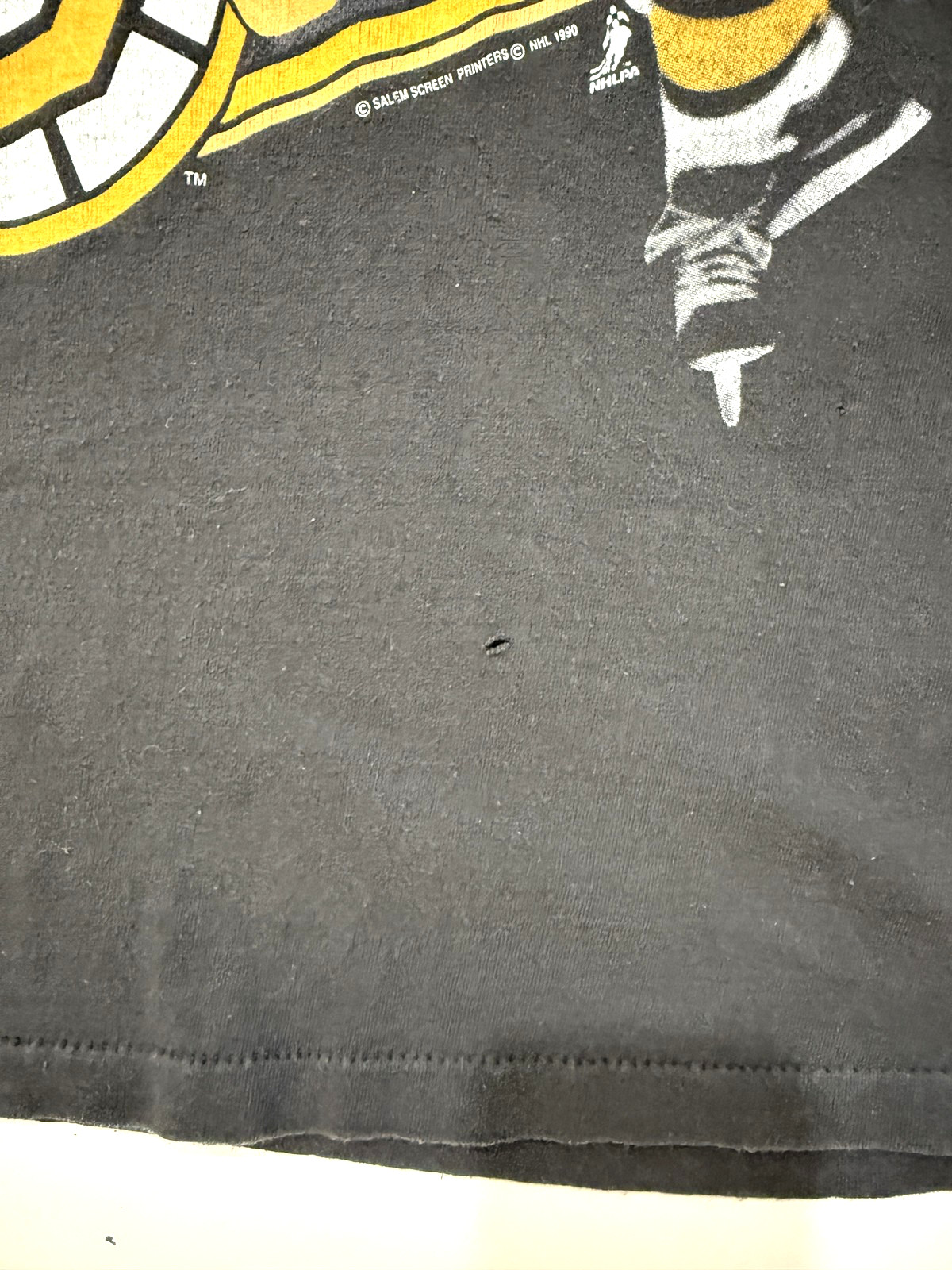NHL Boston Bruins Shirt Vintage 90s Mens MED Hockey Salem Tag Single Stitch RARE gallery