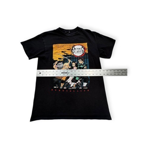 Demon Slayer Black Crew Neck Short Sleeve Cotton Men All Seasons T-Shirt Medium gallery