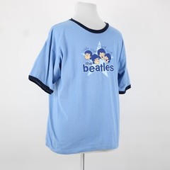 The Beatles Sz No Size Light Blue Glitter The Beatles No Fabric Label Tee Shirt