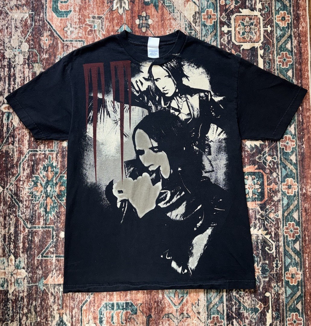 Vintage Marilyn Manson AOP Shirt Delta Pro Very Rare Size Large PRISTINE gallery