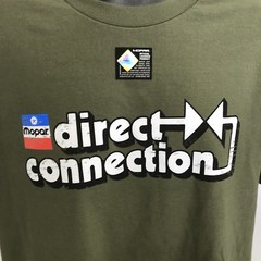 Green T-Shirt w/ Mopar Direct Connection Logo / Emblem (Licensed)