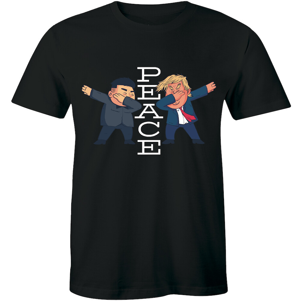 Peace Word And Dabbing politician Funny T-Shirt for Men Gift