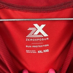 Zeroxposur Sun Protection Short Sleeve Crew Neck T Shirt Men’s 2XL Red UPF 50+