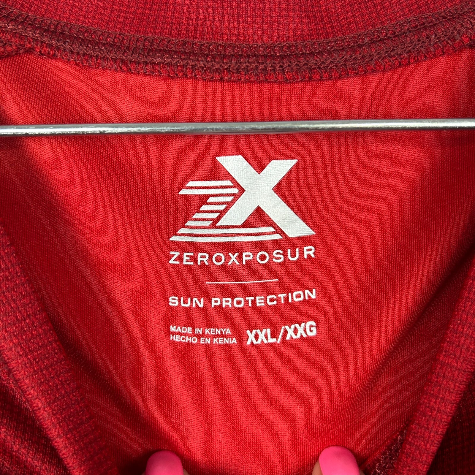 Zeroxposur Sun Protection Short Sleeve Crew Neck T Shirt Men's 2XL Red UPF 50+ gallery