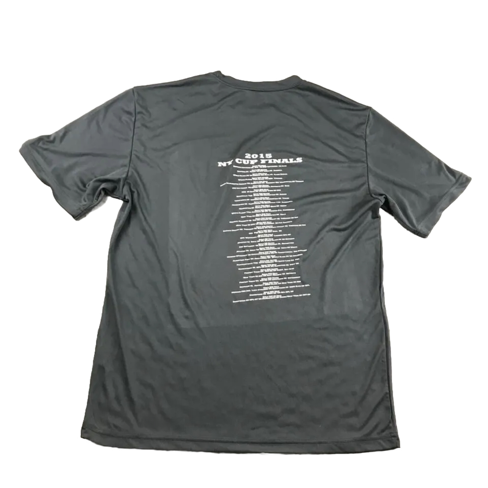 NY Club Soccer League Shirt Mens Medium Gray 2015 Finals Short Sleeves Tee gallery