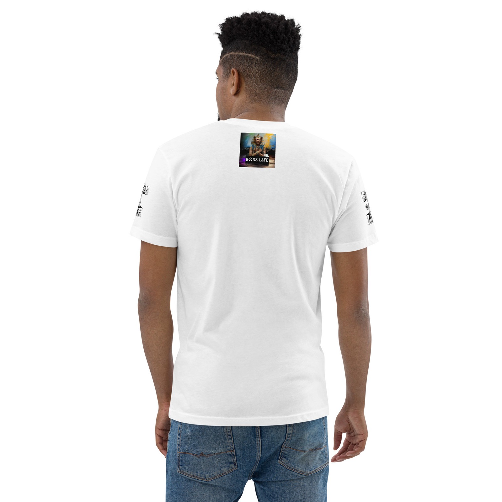 Boss Life African Money, egyptian pharaoh back Short Sleeve T-shirt gallery