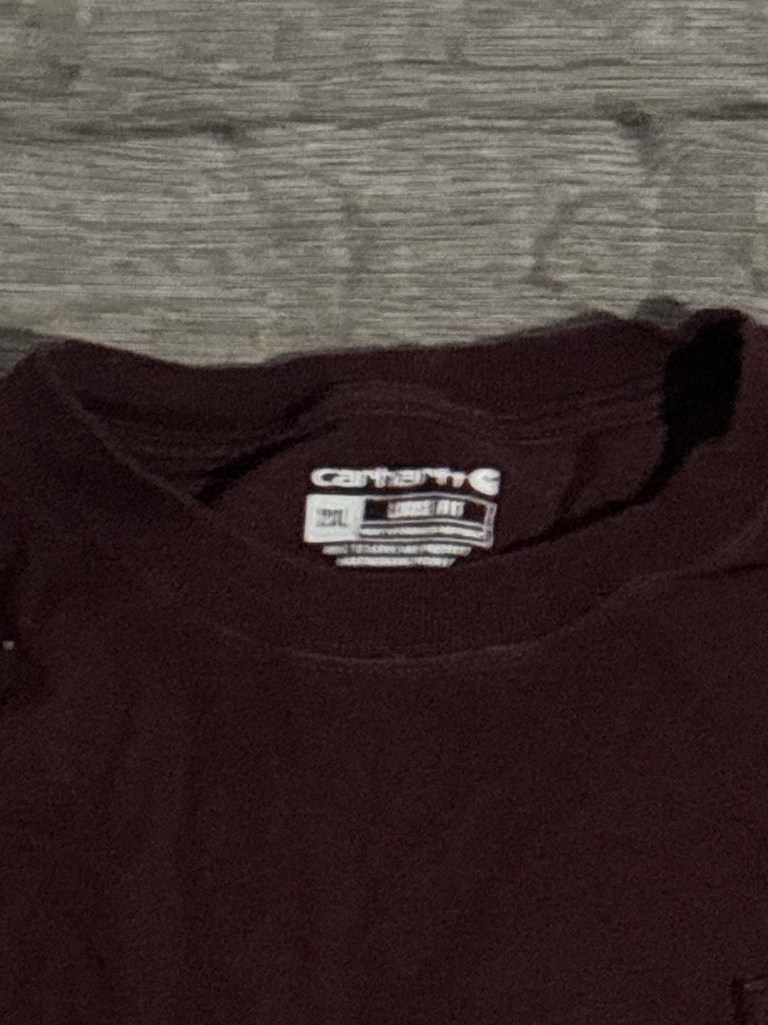 Carhartt K87 Loose Fit Heavyweight Pocket T-Shirt in Port gallery