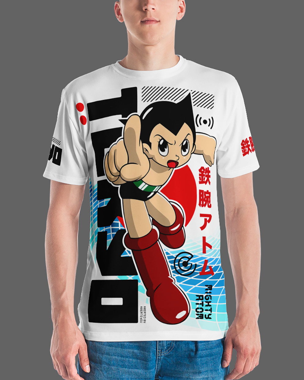 Astro Boy Tokyo All Over Print Men's Crew Neck T-Shirt All Sizes gallery