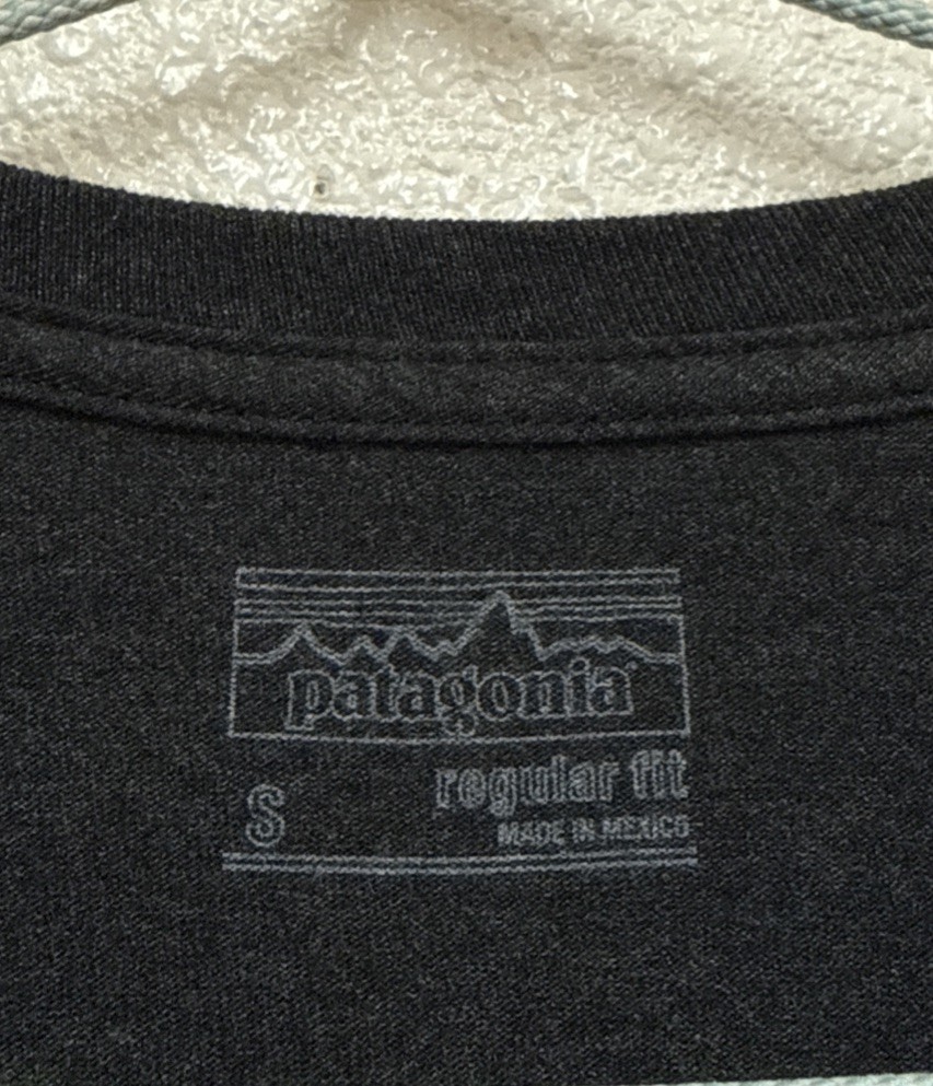 Patagonia Live Simply "Spork" T-shirt Men's Gray Short Sleeve 39046 Sz S gallery