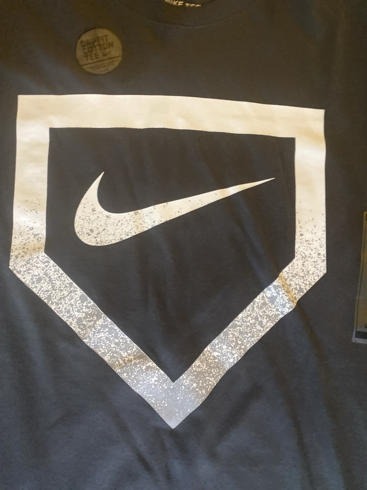 Nike Dri-FIT The Nike Tee Black Graphic Logo Crew Neck T-Shirt Men's L gallery