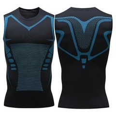 Men’s Compression Shirt Ionic Shaping Sleeveless Vest Sports Base Layer Tank Top