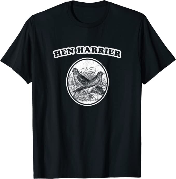 Retro Hen Harrier: Vintage Bird of Prey T-Shirt *NEW 10 Colors*