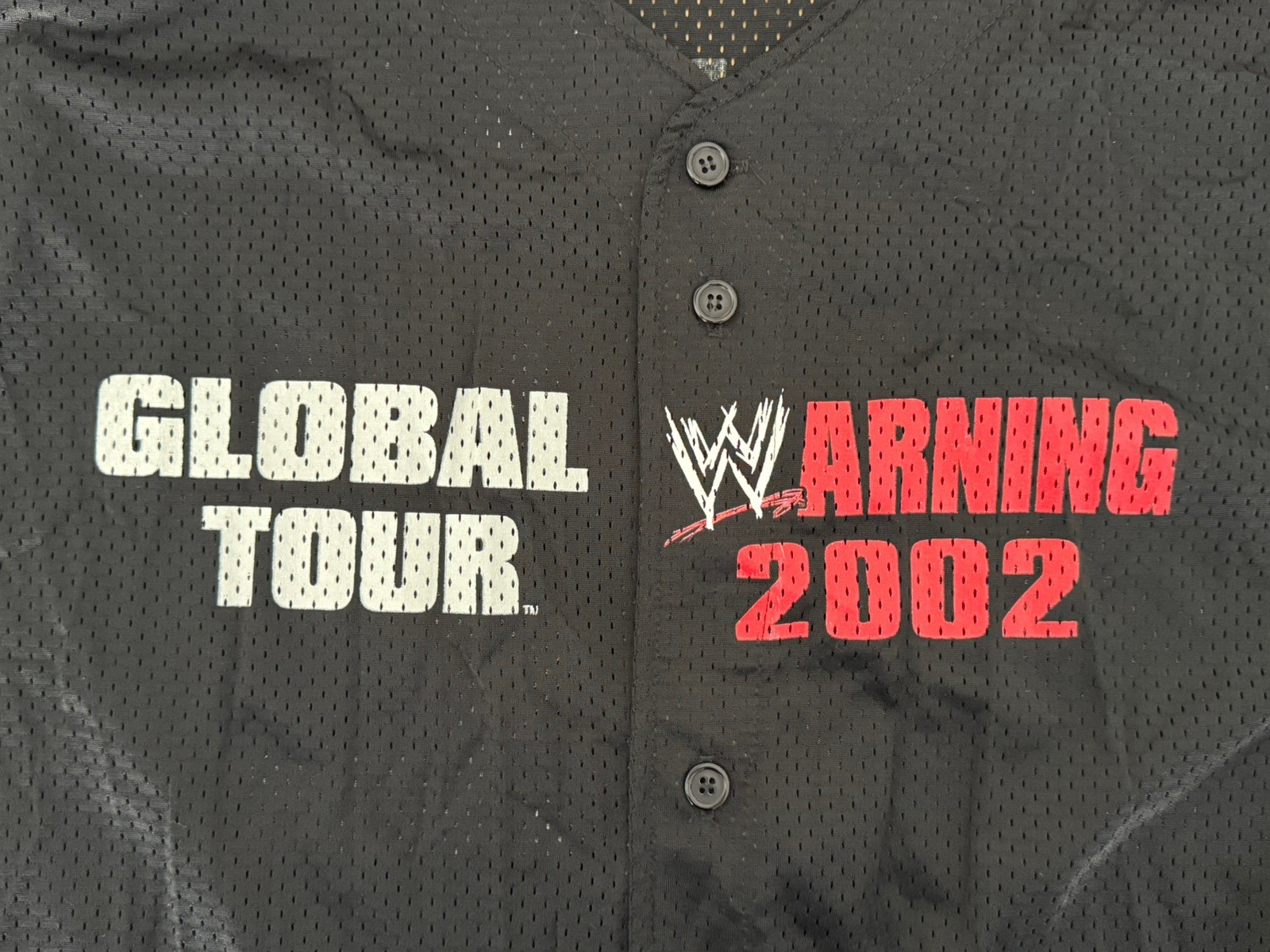 WWE Global Warning Shirt 2002 - Mint Condition NEVER WORN (Melbourne AUS Tour) gallery