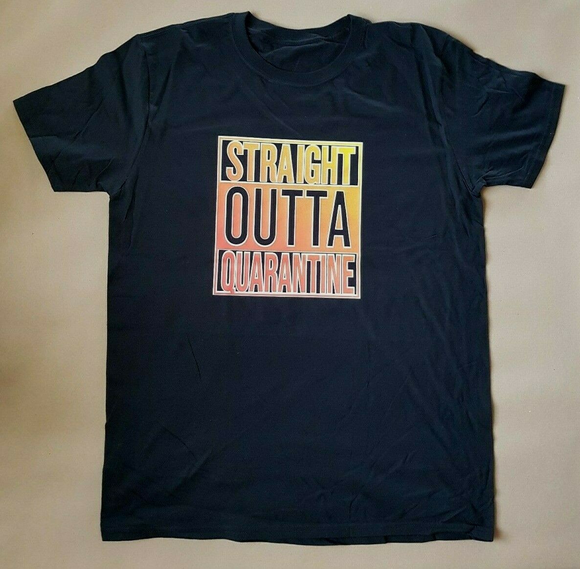 Straight Outta Quarantine Social Distancing Pandemic Graphic T-Shirts Large New gallery