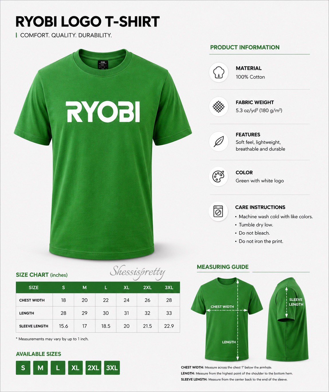 RYOBI Graphic T-Shirt – Premium 100% Cotton, Soft Comfortable Ryobi tools Drill gallery