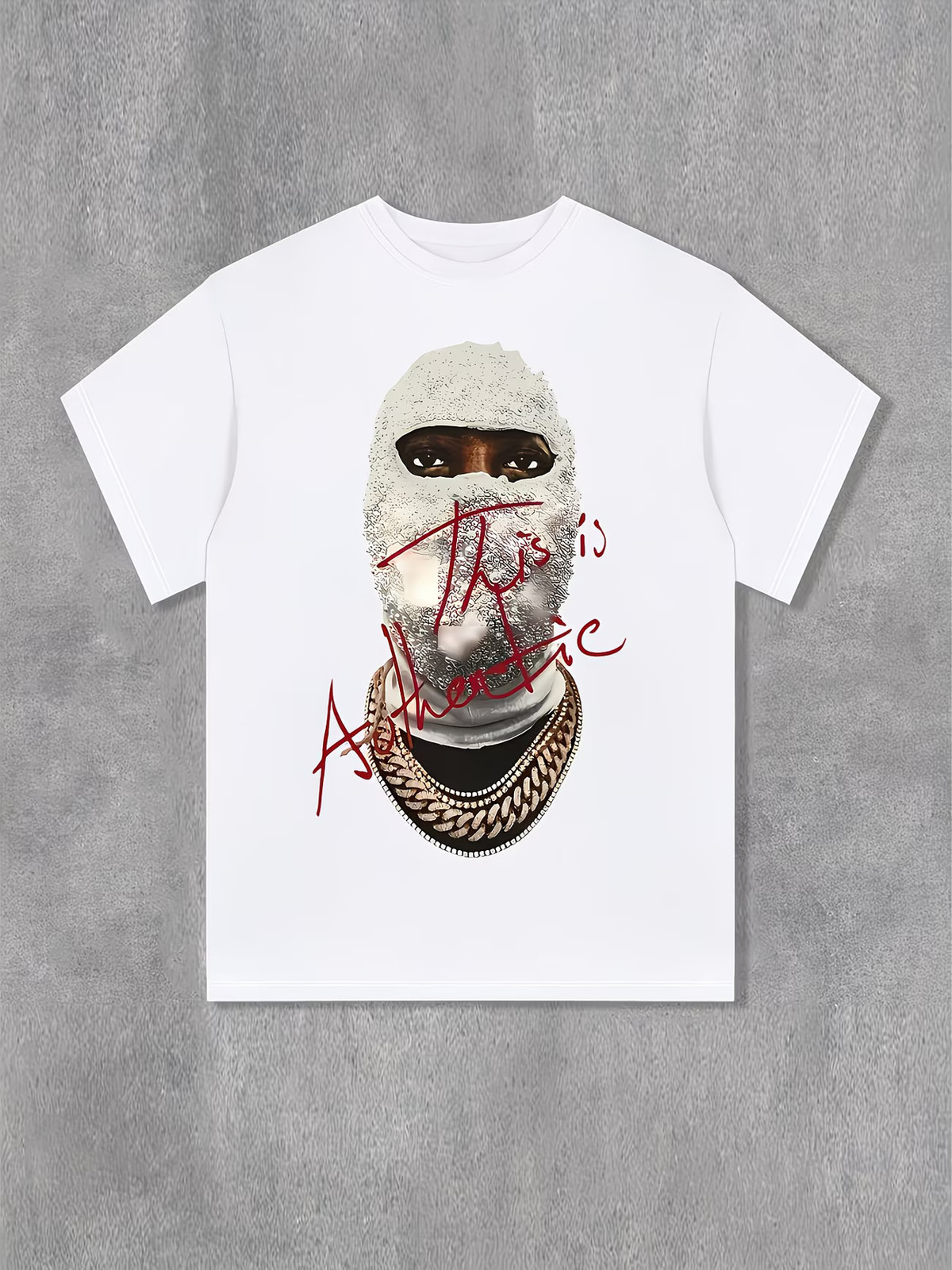 Loose-Fitting Round-Neck Printed T-Shirt gallery