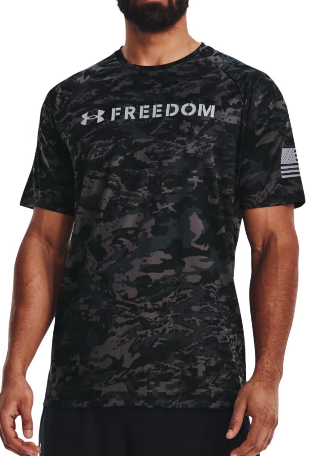 Under Armour USA Freedom Tech Dark Camo Shirt MENS 2XL NEW FAST SHIP gallery