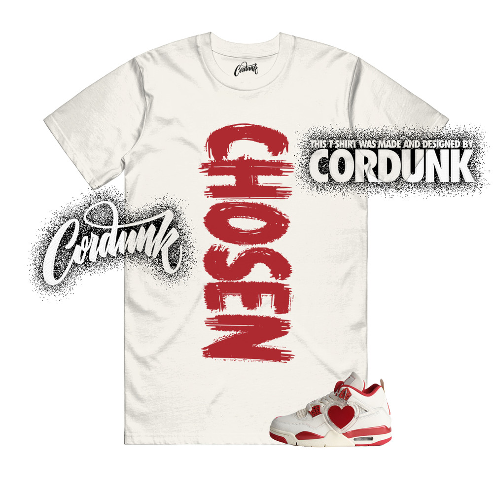 4 Valentines Day Sierra Red Pale Ivory Tough T Shirt Match CHOSEN