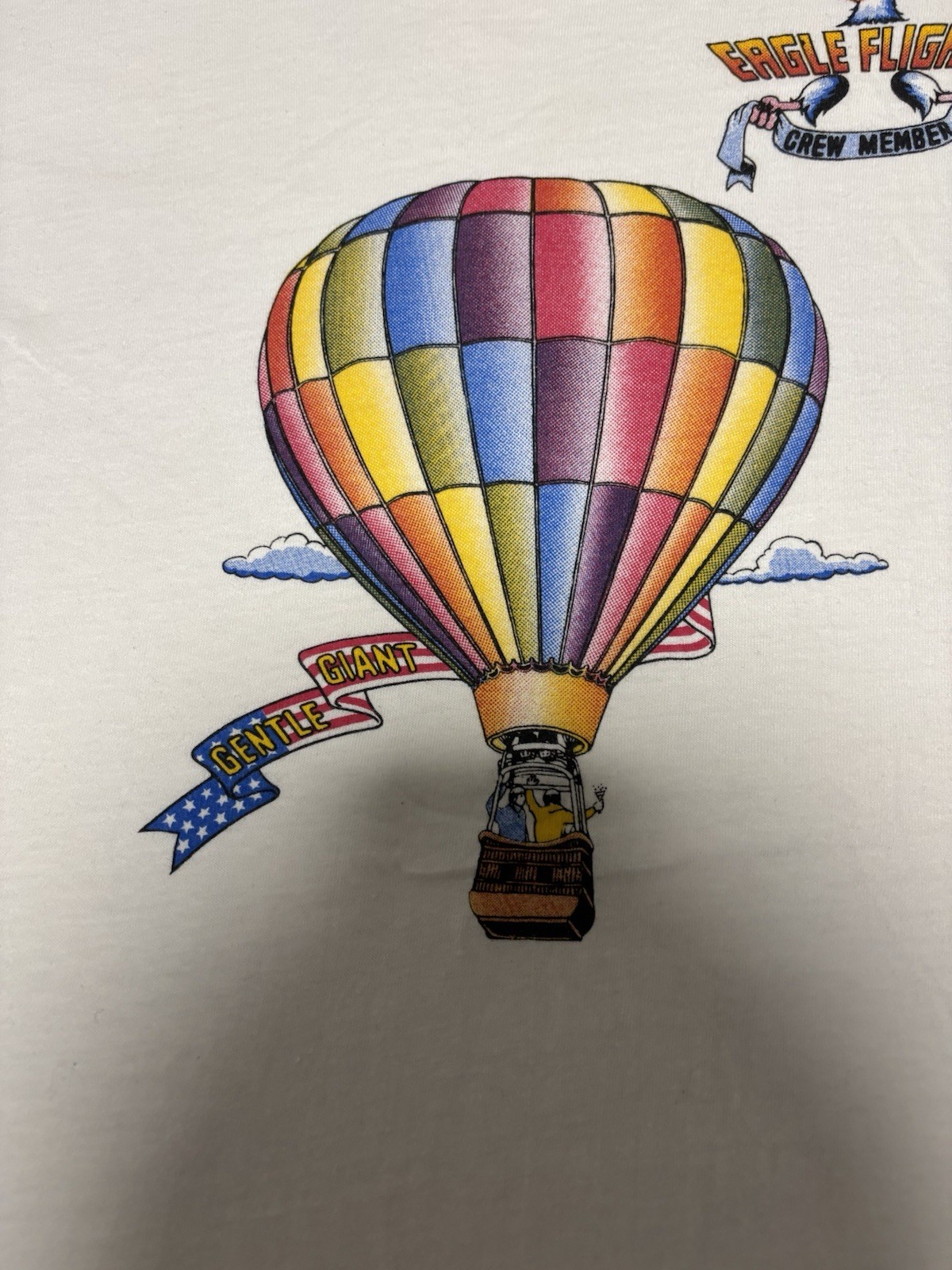 Vintage Eagle Flights Crew Member T-Shirt Size M Gentle Giant Hot Air Balloon gallery