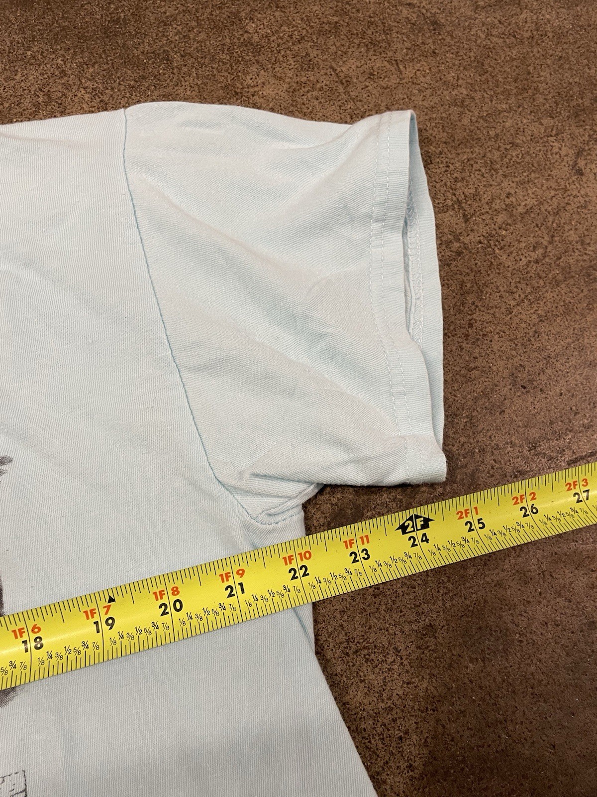 Vintage Climbed The Great Wall Faded Shirt XL China Surf Skate Grunge Baby Blue gallery
