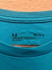Under Armour Blue UA Engineered for Athletes Logo Short Sleeve Graphic Tee