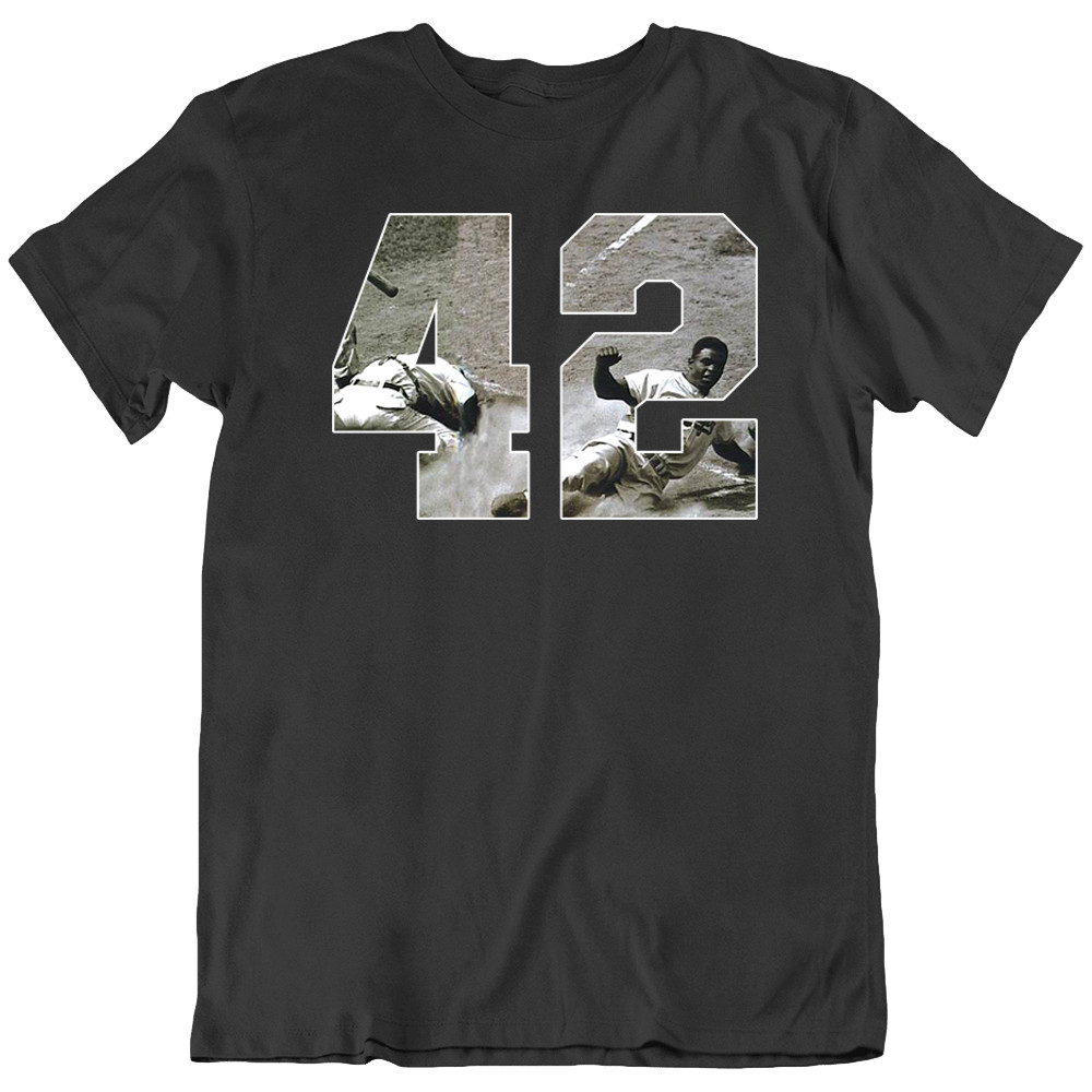 Jackie Robinson 42 Baseball Dodgers Brooklyn Los Angeles Sport T Shirt Gift New