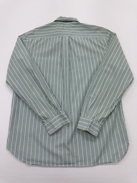 Tommy Hilfiger Mens Long Sleeve Shirt Green Striped Size L Condition gallery