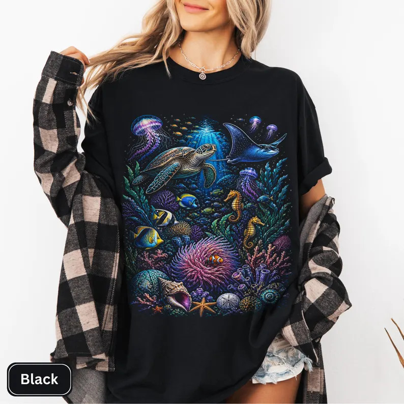 Sea Animals Ocean Life Comfort Tee gallery