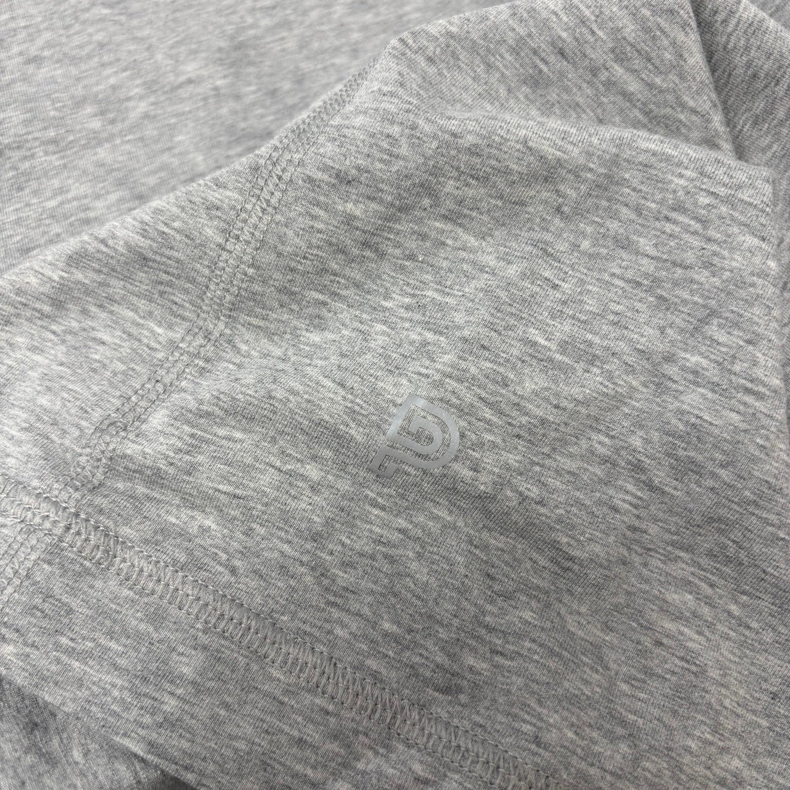 Public Rec Mens 2XL Solid Gray Long Sleeve Cotton Blend Henley Shirt gallery