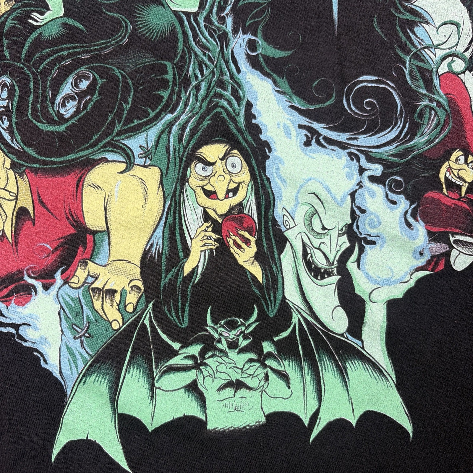Disney Villains T Shirt Adult Medium Black Short Sleeve Graphic Tee Halloween gallery