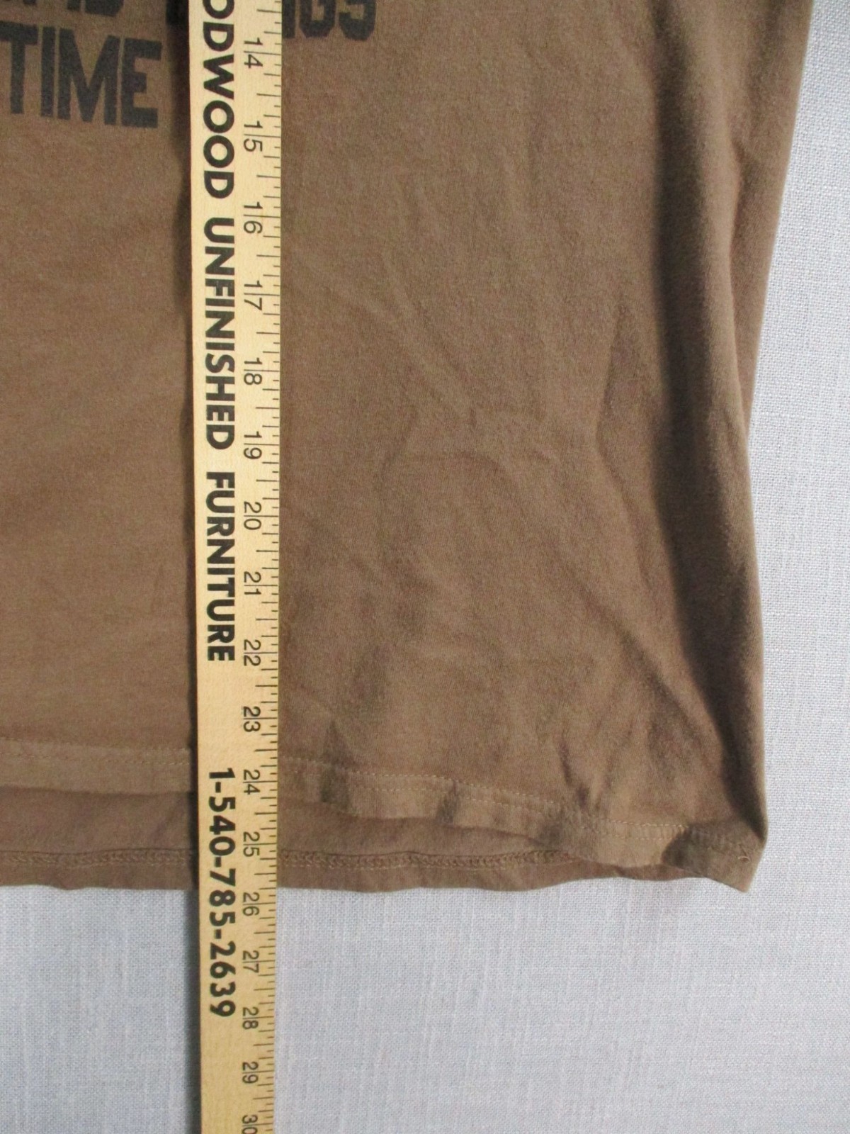 Warning Graphic Brown T-Shirt Might Do Stupid Things At Any Time Mens Size M gallery
