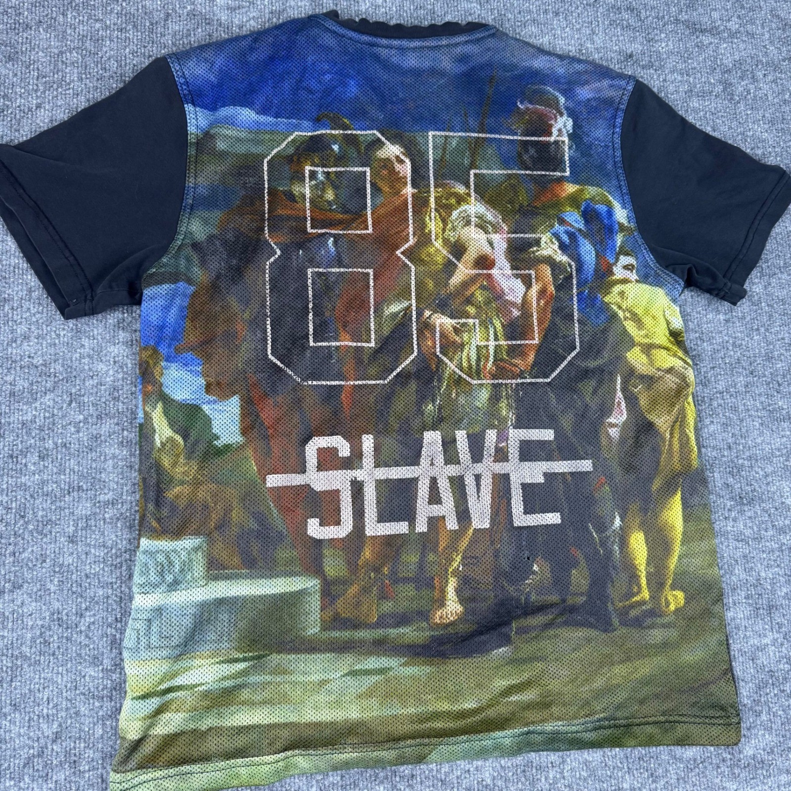 Hudson Outerwear Graphic Rebel Print Jersey T Shirt Men's L Black Art 85 Slave gallery