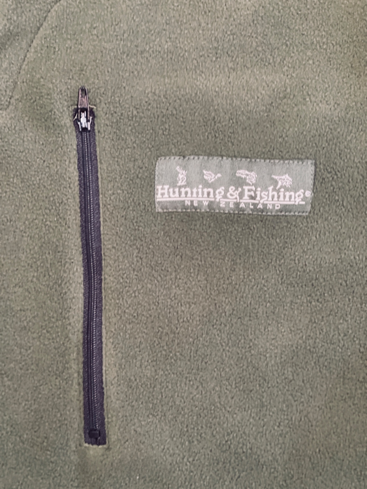 HUNTING & FISHING Men's Micro Tee 2X Anti-Pill Fleece Unique V-Split Zip Pocket gallery