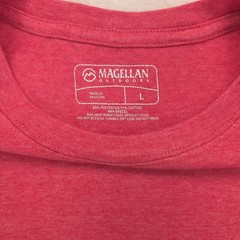 Magellan Outdoors Short Sleeve Crew Neck T-Shirt Mens Size Large L Red
