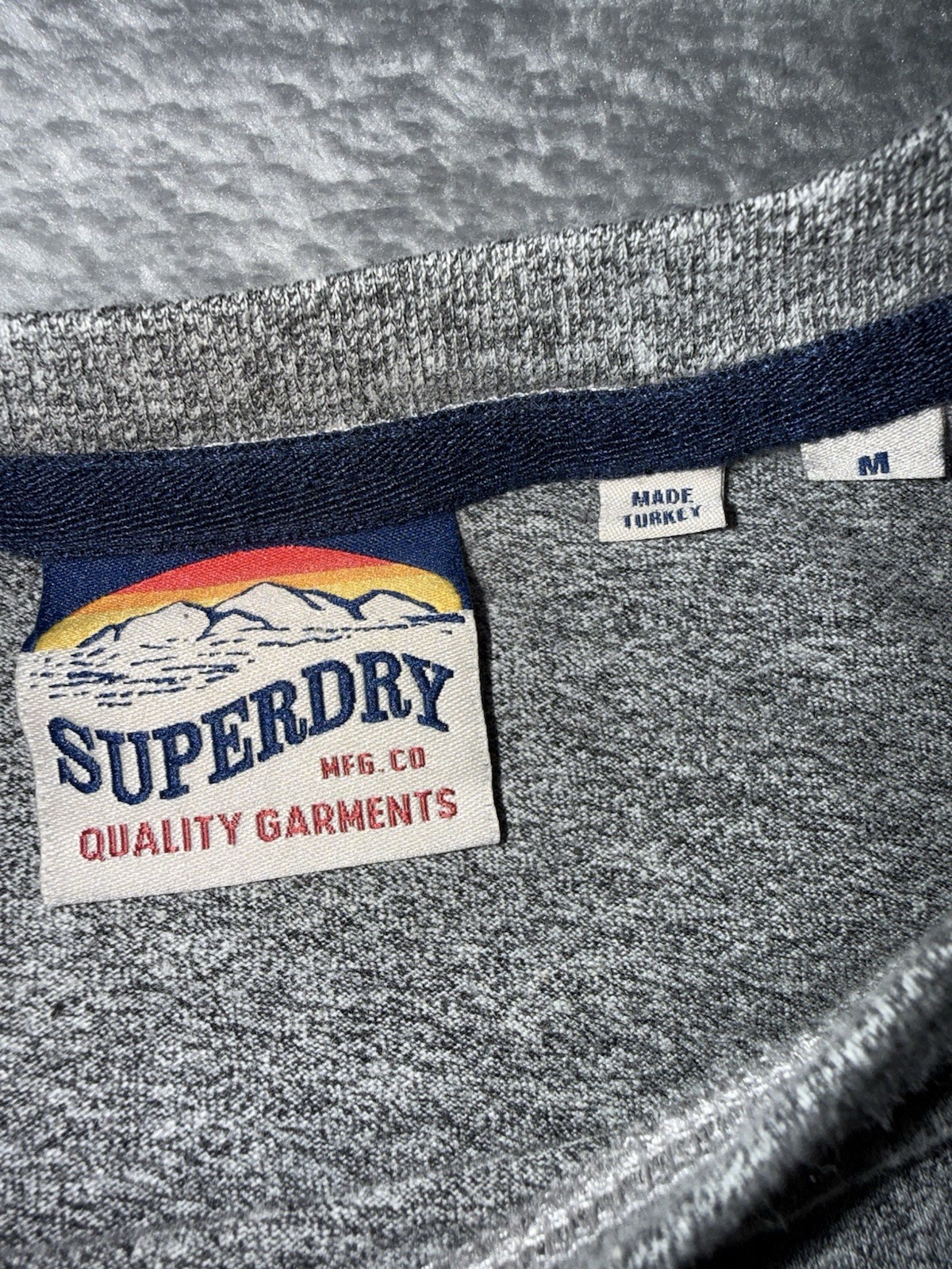 Superdry Mens Great Outdoors Logo T-Shirt Size Medium Gray Short Sleeve gallery