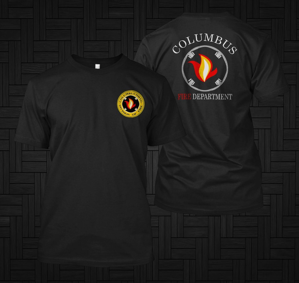 New Columbus Ohio Fire Department – Custom Men’s Back and front T-Shirt Tee