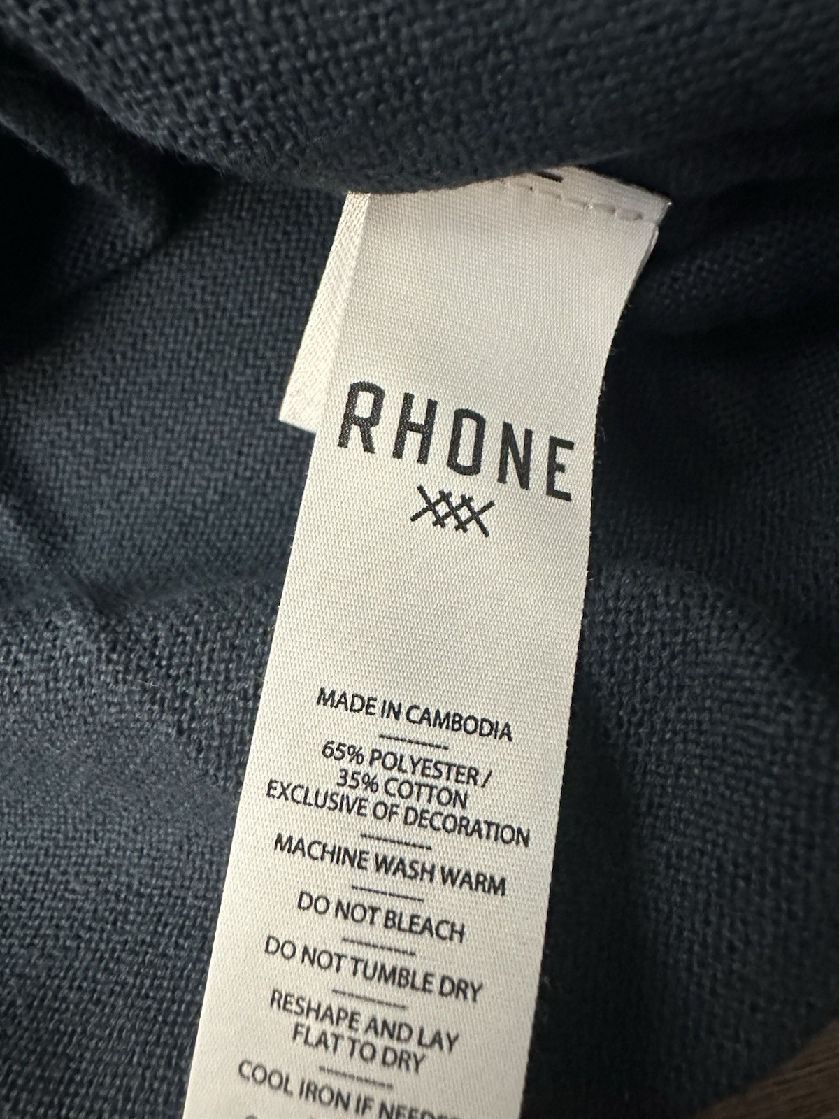 Rhone Compass Knit Tee Men’s Large Deep Sea Blue/ True Navy gallery
