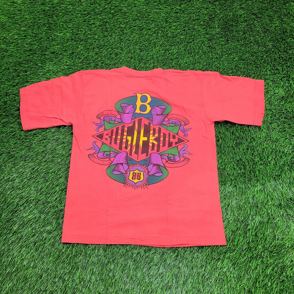 Vintage 90s Bugle-Boy Shirt Teens Large 18×21 Baggy Red USA