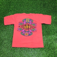 Vintage 90s Bugle-Boy Shirt Teens Large 18×21 Baggy Red USA